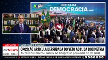 Oposição articula derrubada do veto de Lula ao PL da dosimetria
