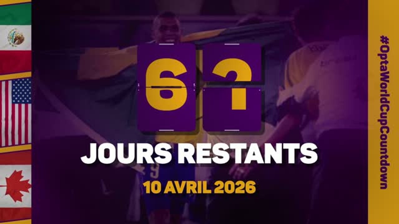 Le décompte d’Opta - J-62 avant la Coupe du monde