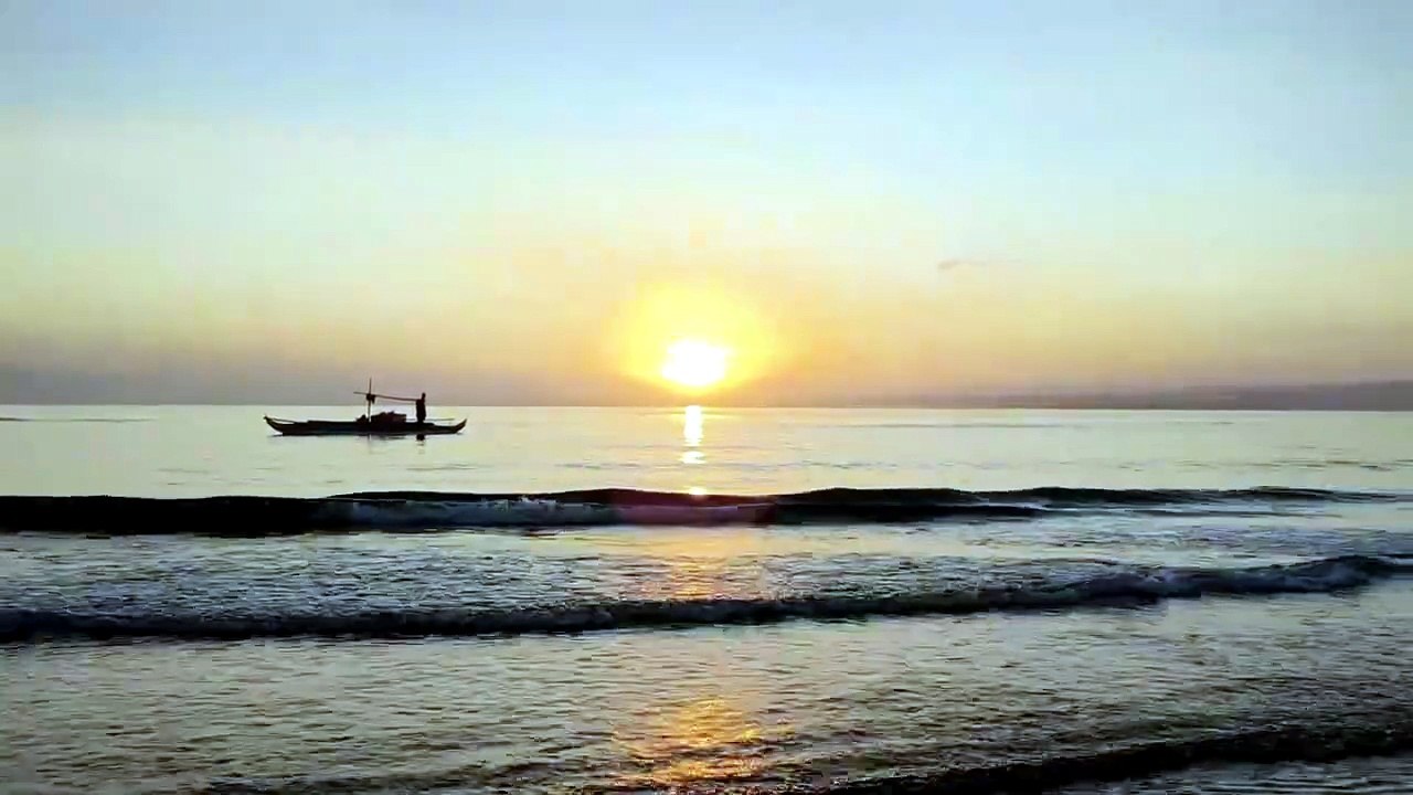 Early Morning Catch! People Waiting for Fishermen at the Calm and Clear Sea 🌊🌅🐟
