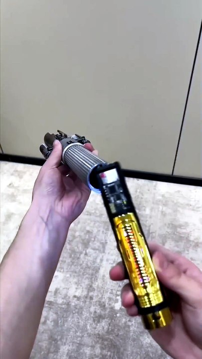 Jedi Neopixel Metal Handle Laser Sword Cosplay Heavy Dueling Luminous Cosplay Toys