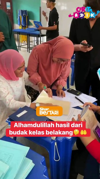 Yang penting adik berjaya!