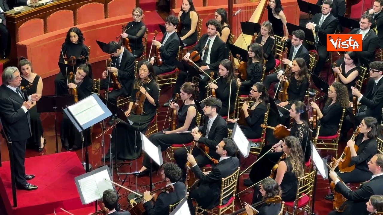L’intervento di Riccardo Muti al termine del Concerto di Natale in Senato