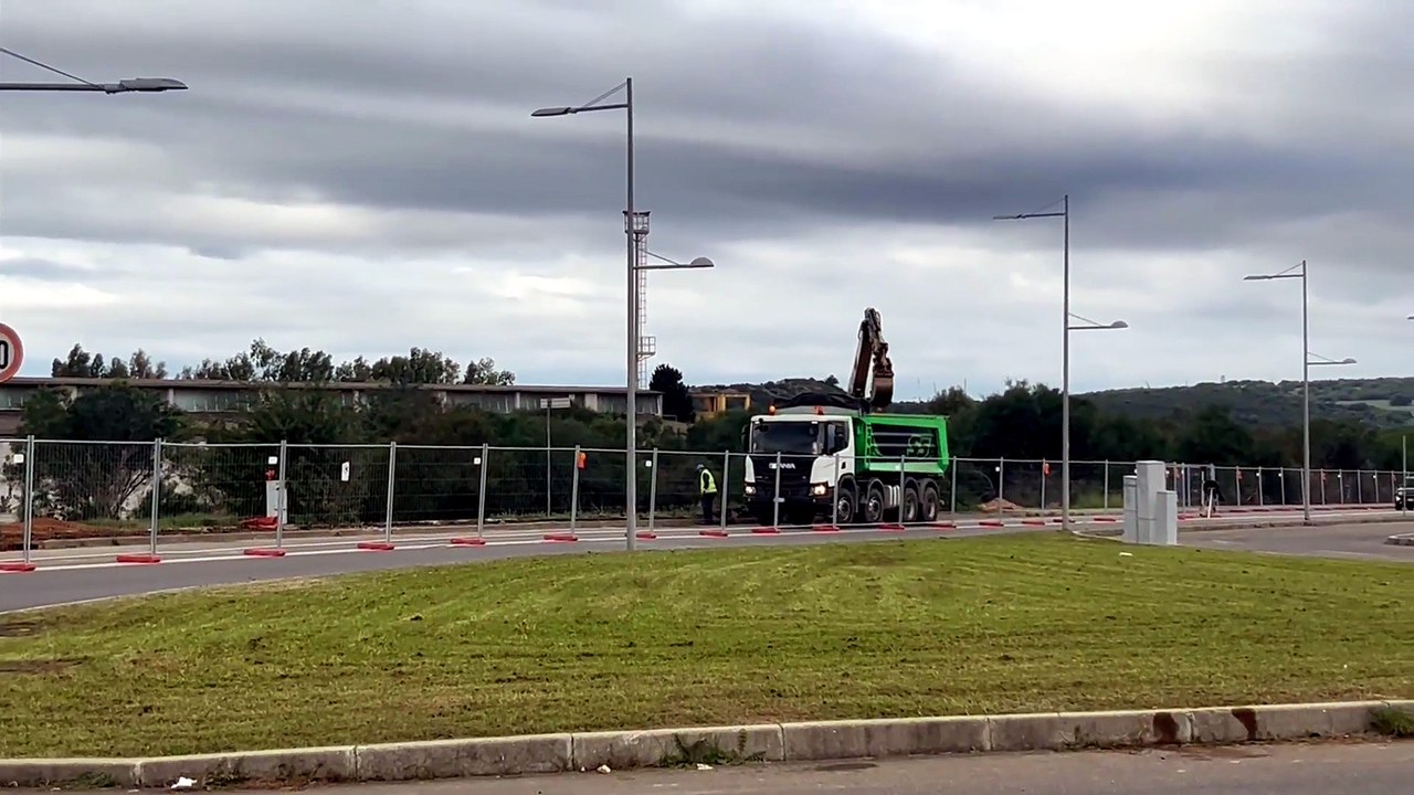 Carbonia, traffico in tilt per lavori