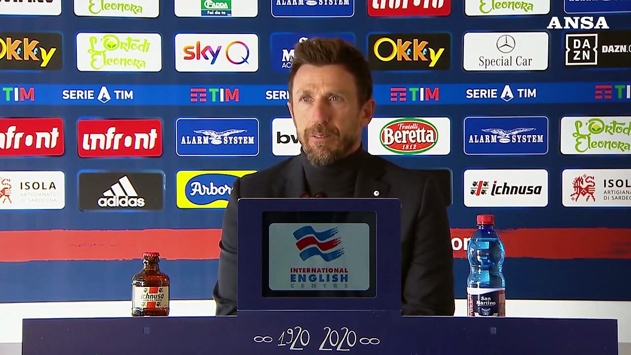 Cagliari-Inter, Di Francesco: "Dispiace per risultato, ripartiamo da crescita dei giovani"