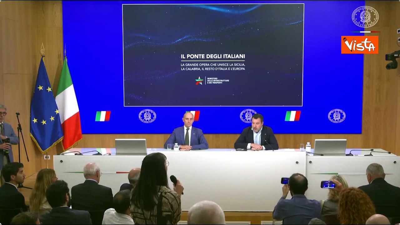 Salvini: Ponte sullo Stretto opera militare? E' evidente che ci possa essere un 'dual use'