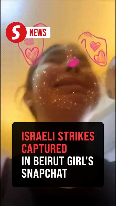 Chaos and panic during strikes captured in Beirut girl's viral Snapchat video