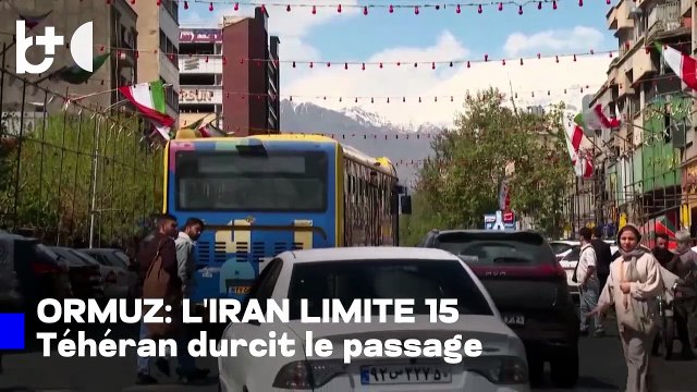 Nouvelles conditions pour le détroit d'Ormuz, Iran : seuls 15 navires passent