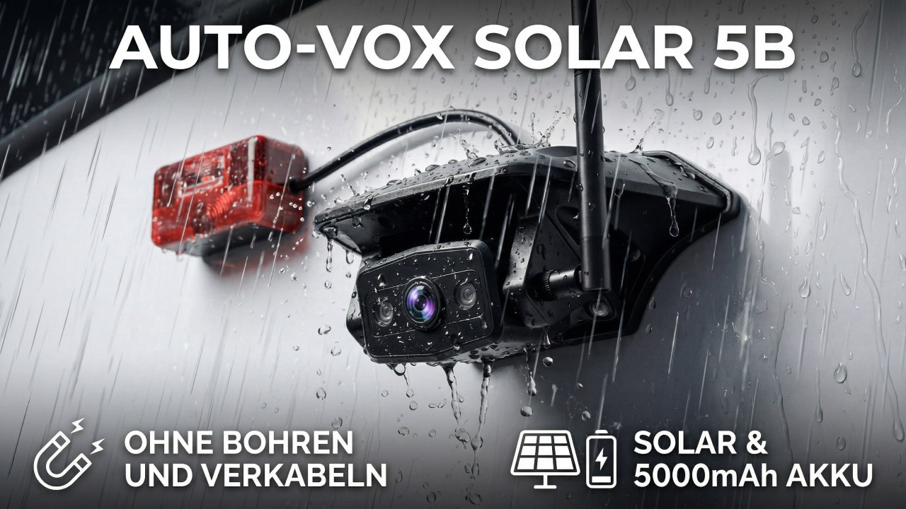 AUTO-VOX Solar 5B: Kabellose Rückfahrkamera im Check