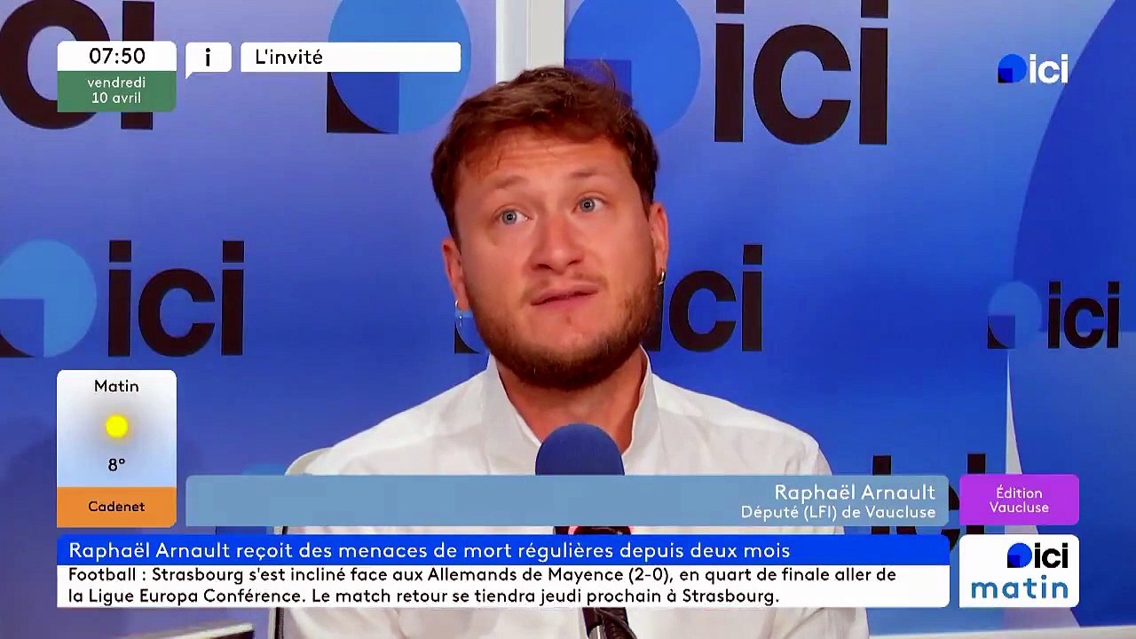 Créateur de "La jeune garde" et député LFI, Raphaël Arnault se positionne ce matin en victime innocente de "la violence d'extrême droite" dans une interview à la radio Ici Vaucluse