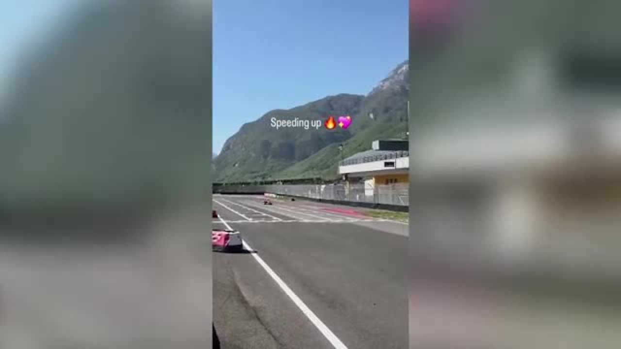 La figlia di Kimi Raikkonen sulle orme del papà: sfreccia sul kart in pista ad Ala
