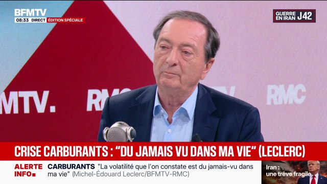 Carburants: pour Michel-Édouard Leclerc, président du comité stratégique E. Leclerc, il y a plein de profiteurs de guerre mais ils ne sont pas sous nos juridictions