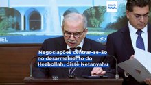 Netanyahu diz que Israel deu instruções para "iniciar negociações diretas" com o Líbano