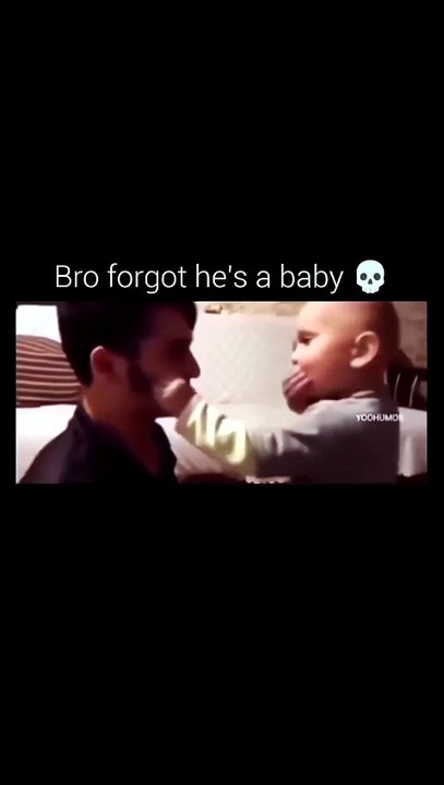 Bro forgot he's a baby