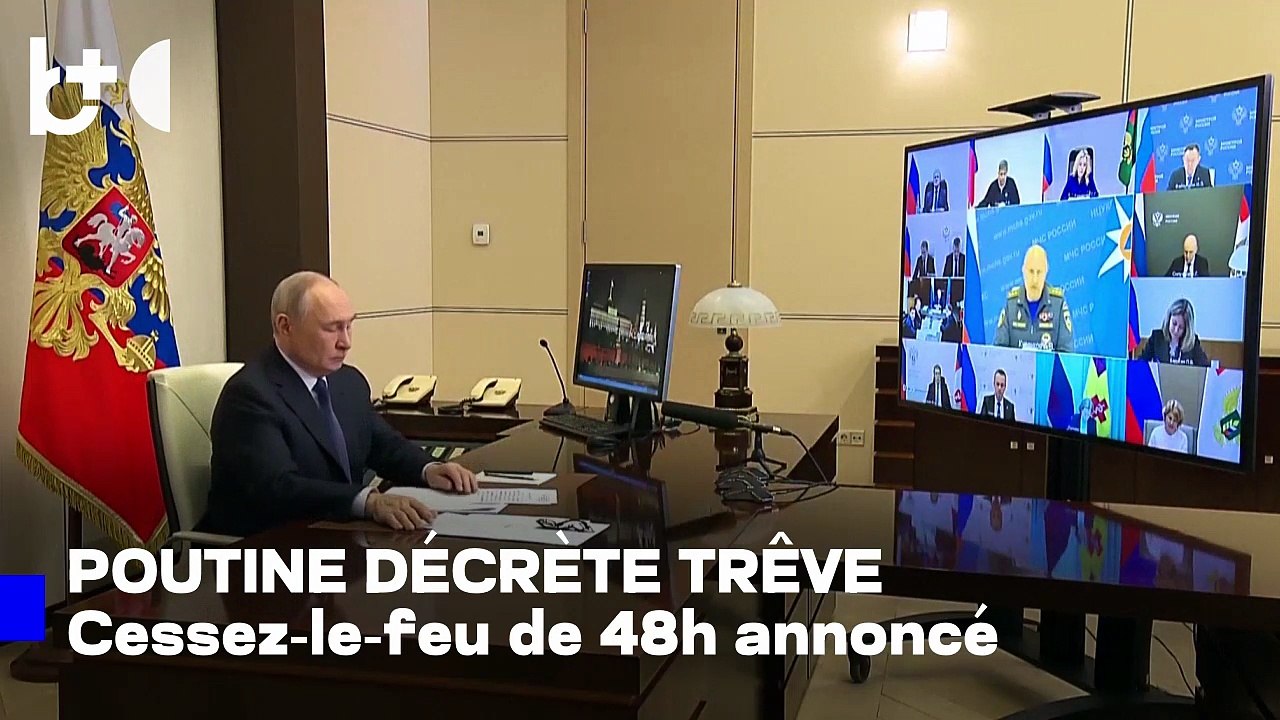 Guerre en Ukraine: Poutine annonce un cessez-le-feu de 2 jours pour Pâques orthodoxes