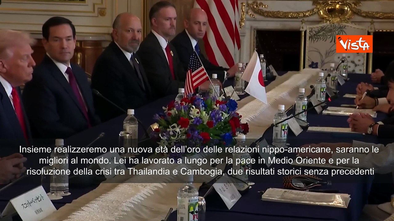 Premier giapponese Sanae Takaichi a Trump: Insieme realizzeremo nuova età dell'oro SOTT