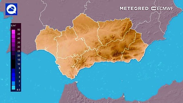 Andalucía espera acumulados significativos este fin de semana