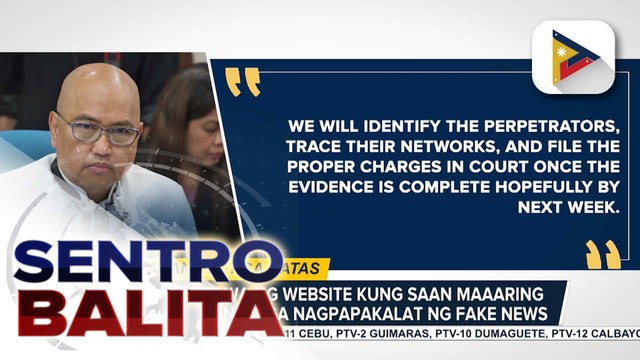 PCO, bubuo ng website kung saan maaaring i-report ang mga fake news; mga nagpapakalat ng maling impormasyon vs. PBBM, hahanapin at sasampahan ng kaso | ulat ni Cleizl Pardilla