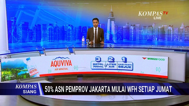 50% ASN Pemprov Jakarta Mulai WFH Setiap Jumat, Begini Ketentuannya | KOMPAS SIANG