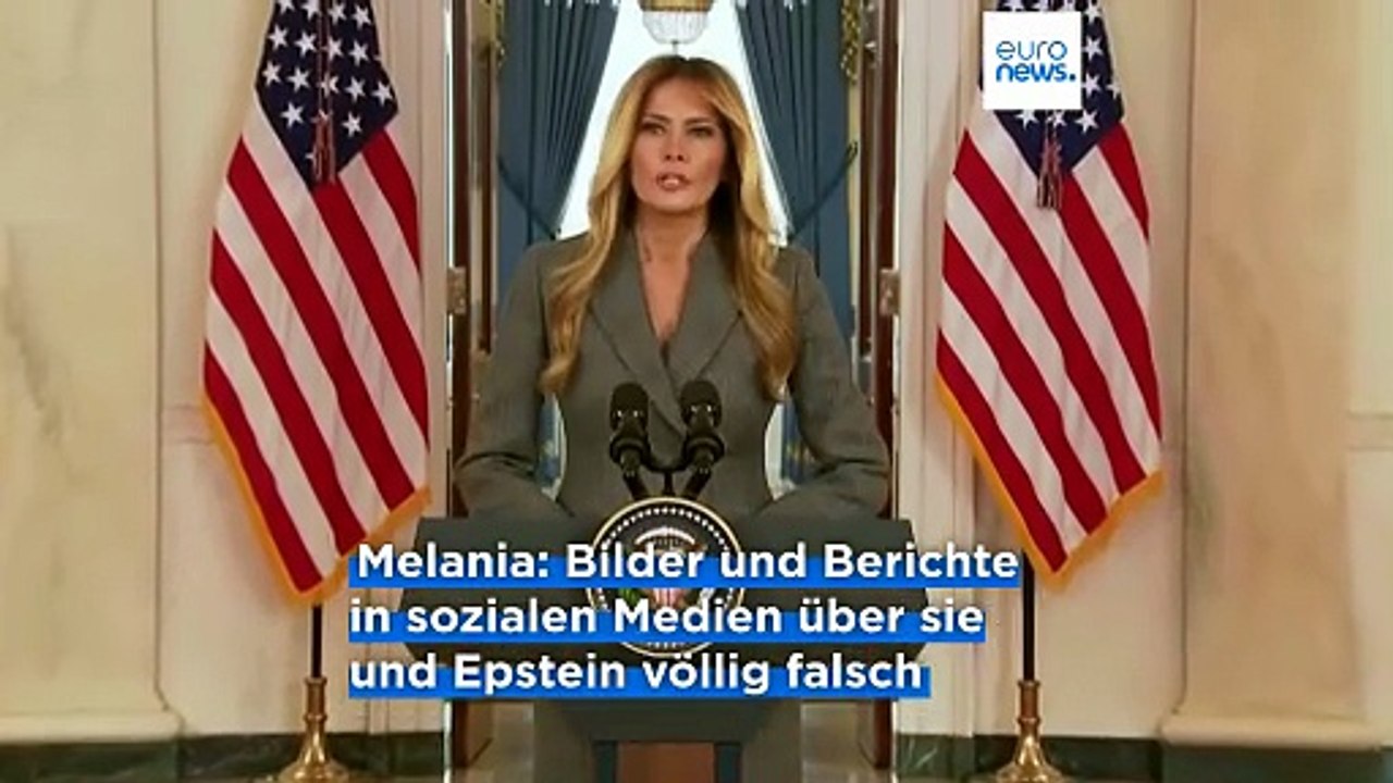 US-First Lady Melania Trump: 'Ich war nicht beteiligt' am Epstein-Skandal
