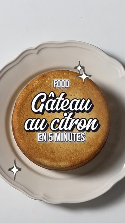 Gâteau express au citron entier