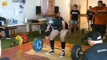 Richard Spriggs deadlifts 240kg