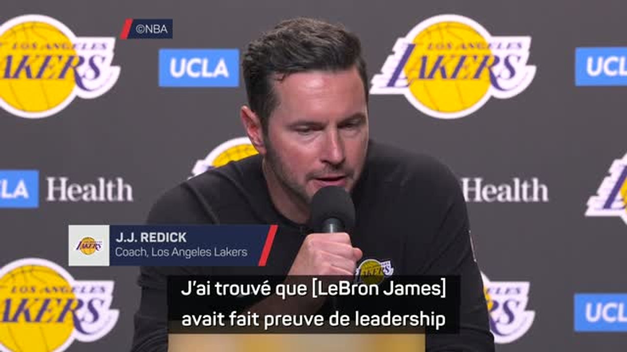 Lakers - Redick très content du "leadership" dont fait preuve LeBron James