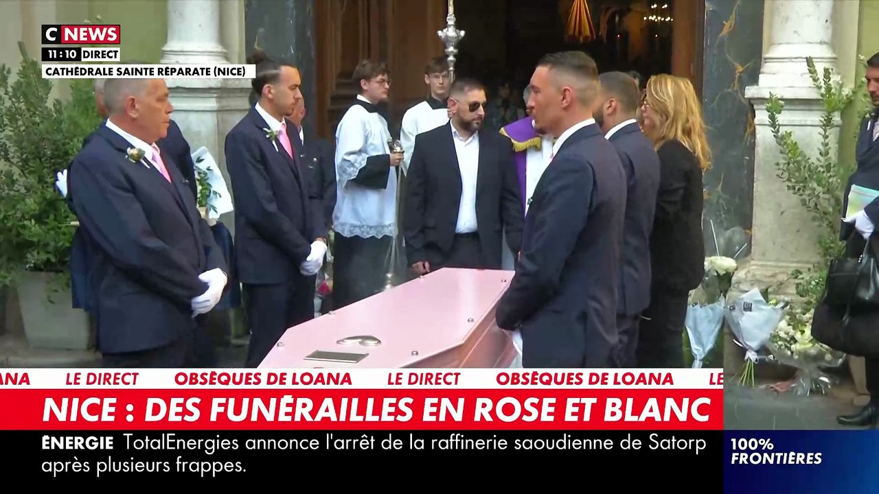 Obsèques de Loana à Nice - Un cercueil de couleur rose, comme elle le souhaitait - Des personnalités présentes dont Benjamin Castaldi, Steevy Boulay, Alexia Laroche-Joubert et Eric Ciotti