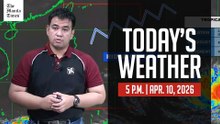 Today's Weather, 5 P.M. | Apr. 10, 2026
