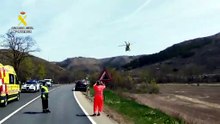 Helicóptero del Sacyl, en el incidente de la N-2 en Soria