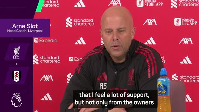 Slot 'feels support' from club's hierarchy and fans