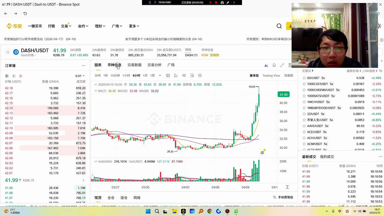 隐私币合集环签名  隐身地址：XMR、ARRR、ZANO。zk-SNARKs：ZEC、ZEN、ARRR、SCRT。MimbleWimble：GRIN、BEAM。混币  CoinJoin：DASH、FIRO、DCR。zec位置388就可以空。dash价格可以看到66.就可以空。DASH正通过将于4月10日和12日举行的X平台AMA问答环节，积极与社区互动。此外，计划于6月进行的EON 1.4 Gobi测试网硬分叉将引入智能合约股权
