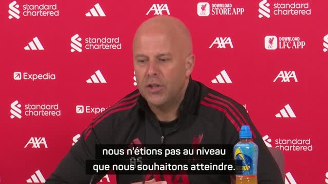 Liverpool - Slot : "Face au PSG, nous n'étions pas au niveau que nous souhaitons atteindre"