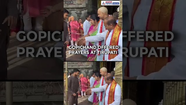 Pullela Gopichand Offers Prayers at Tirupati Temple