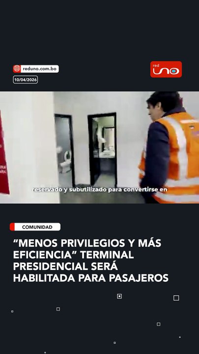 “Menos privilegios y más eficiencia” Terminal presidencial será  habilitada para pasajeros
