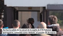 Así fue la salida de la cárcel de la exjefa de ETA Soledad Iparraguirre, conocida como 'Anboto'
