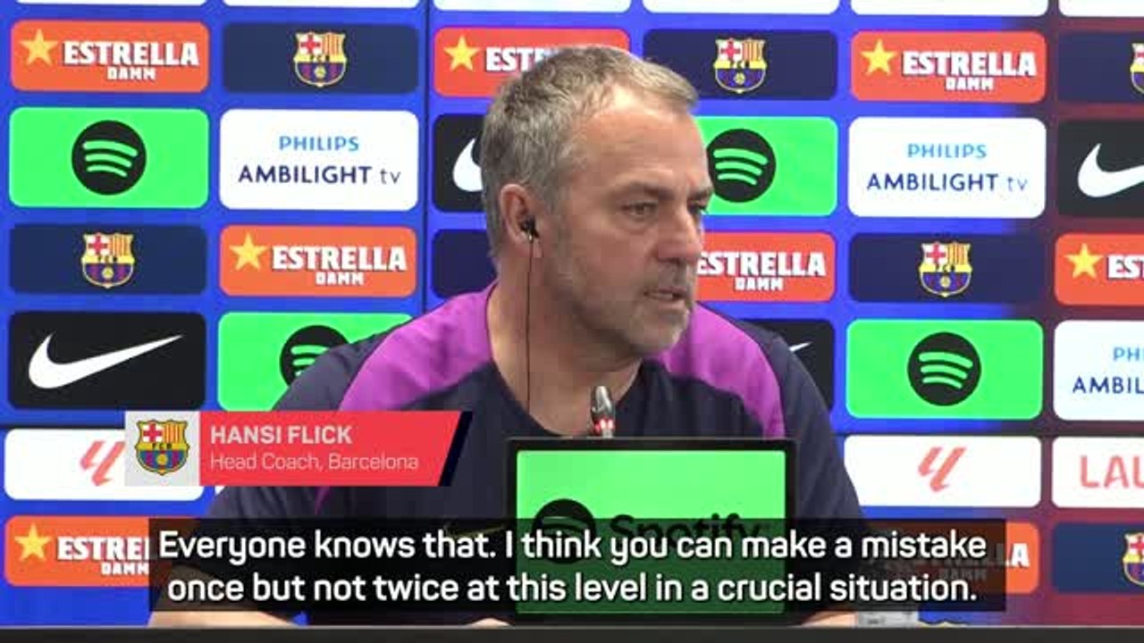 Flick backs Barcelona's refereeing complaints to UEFA