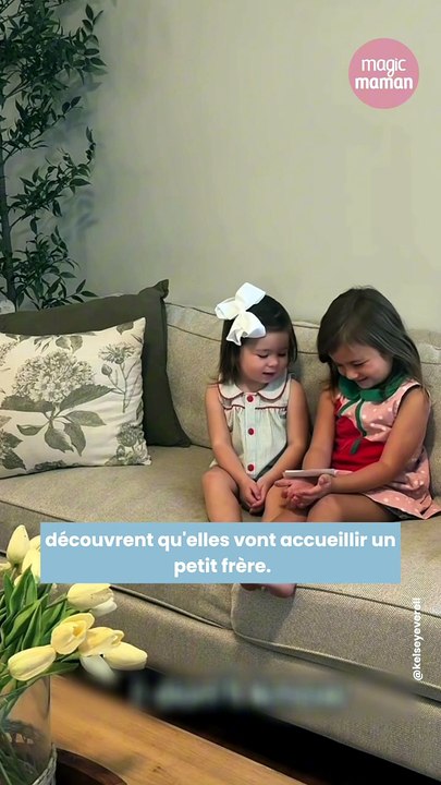 La réaction trop honnête de cette petite fille à l’annonce d’un petit frère fait fondre les internautes !
