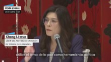 Cheng Li-wun, líder opositora taiwanesa: "Se trata de una elección entre la paz y la guerra"