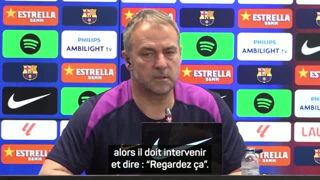 Barcelone - Flick évoque les plaintes du Barça concernant l'arbitrage