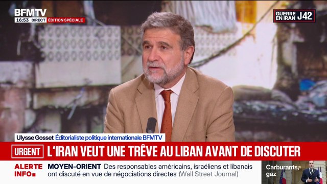 Guerre au Moyen-Orient: l'Iran exige un cessez-le-feu au Liban avant les négociations