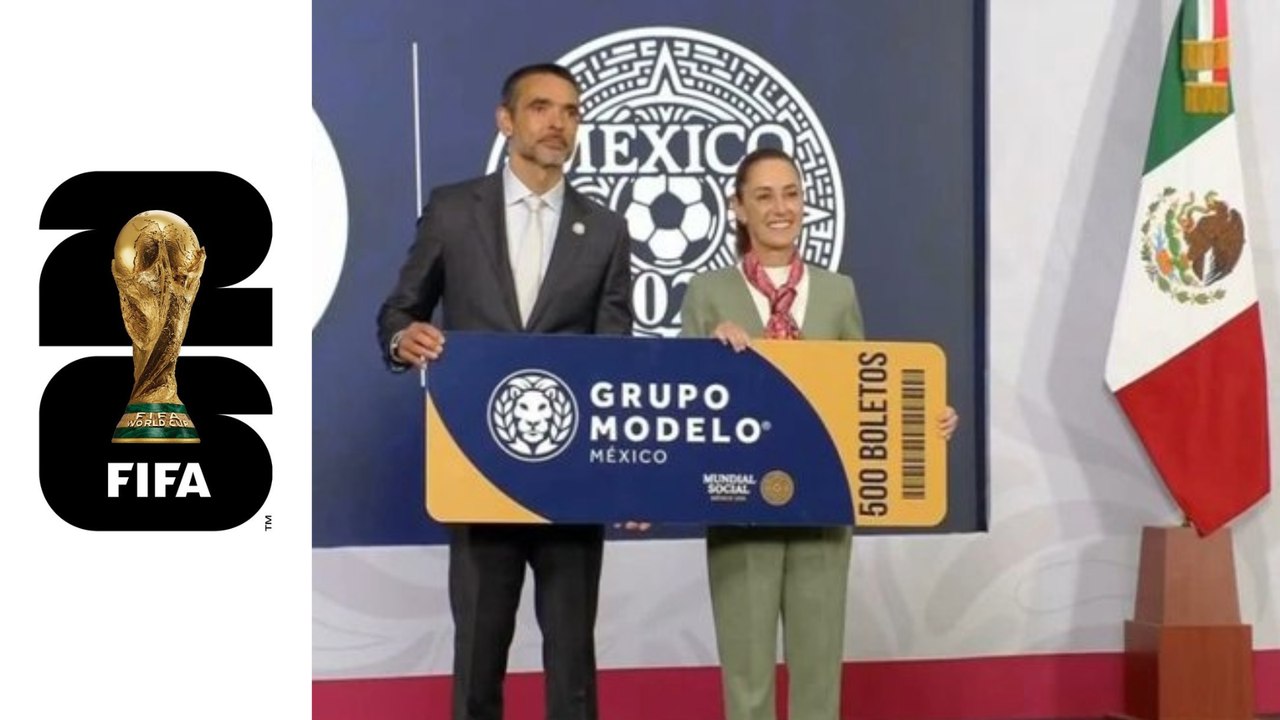 Claudia Sheinbaum confirma que Grupo Modelo regalará 500 boletos para el Mundial 2026