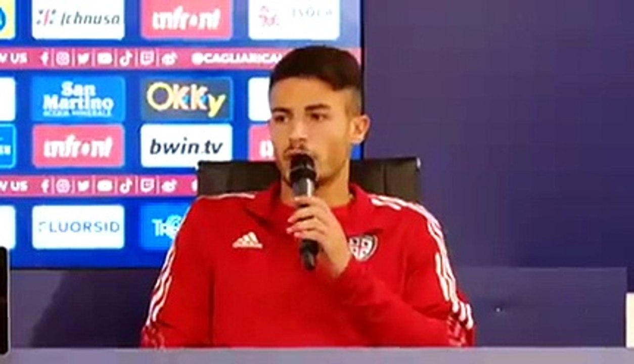 Cagliari, Andrea Carboni e Nicolò Cavuoti nel dopo partita col Real Vicenza