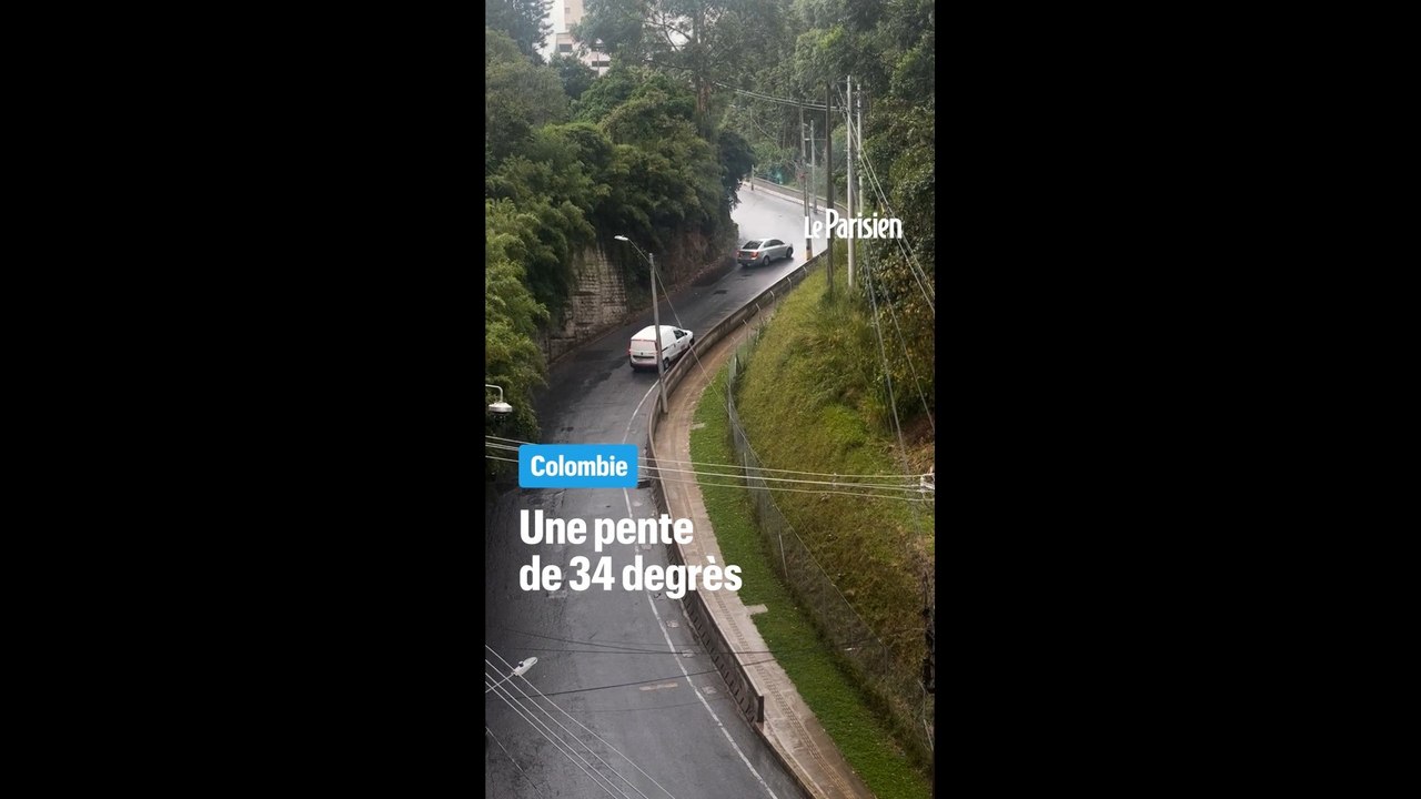 Dérapages, accidents de voitures... Il filme la pire pente de Colombie