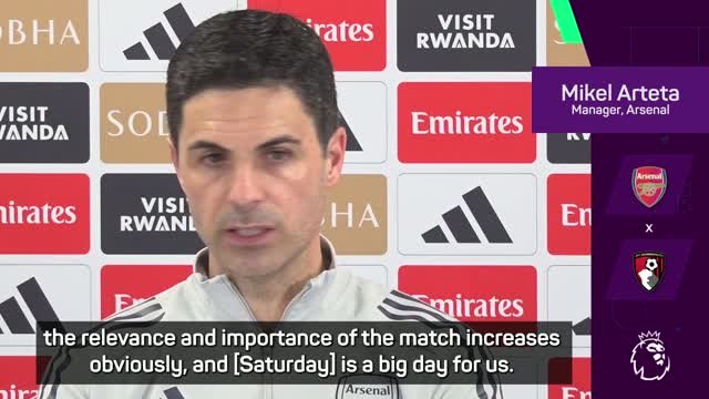 Fans need to bring their dinner - Arteta urges support in important PL clash