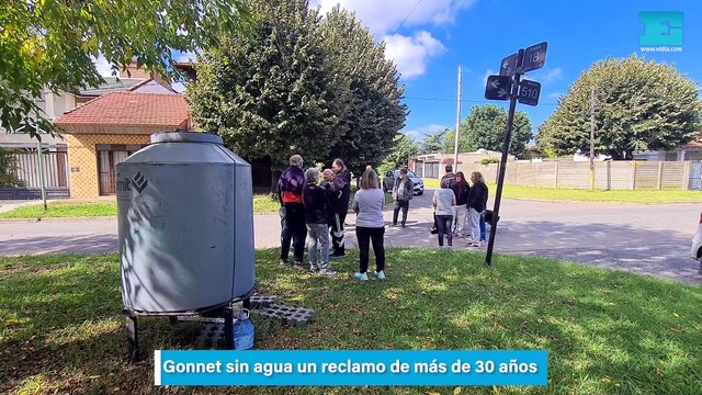 Vivir sin agua: En Gonnet el reclamo por el suministro cumplió 34 años