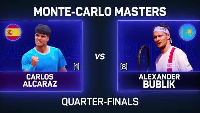 Alcaraz reaches Monte-Carlo semis with 300th career win