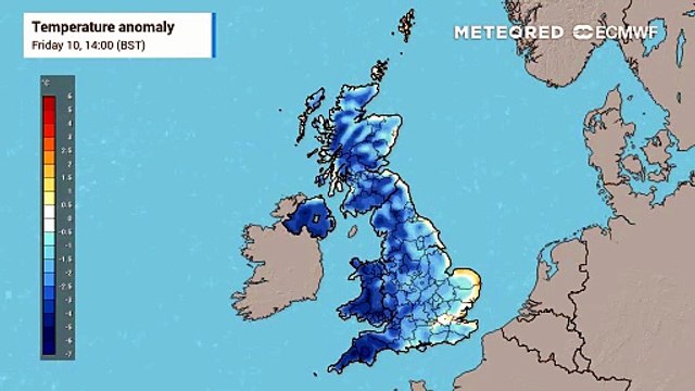 Temperatures already feeling much cooler than mid-week, and staying fresh for the short-term