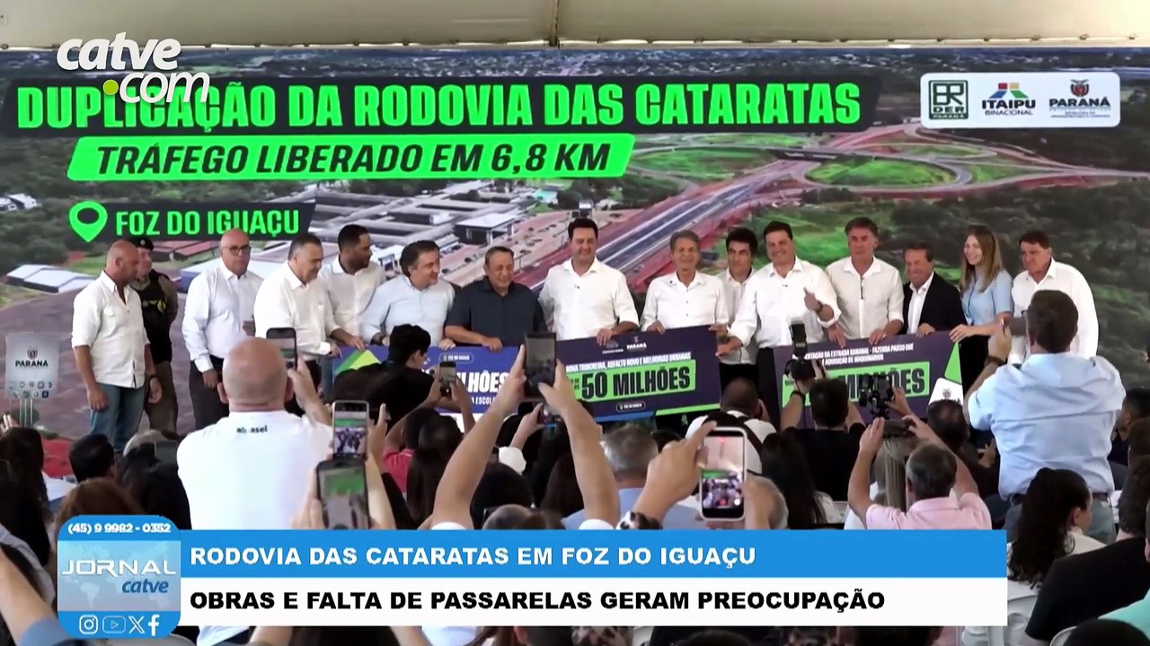 Duplicação da Rodovia das Cataratas apresenta problemas em Foz do Iguaçu