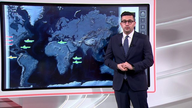 خريطة تفاعلية ترصد انتشار القطع البحرية الأميركية منذ إعلان الهدنة