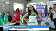 Alunas do Provopar celebram formatura em cursos de costura e beleza